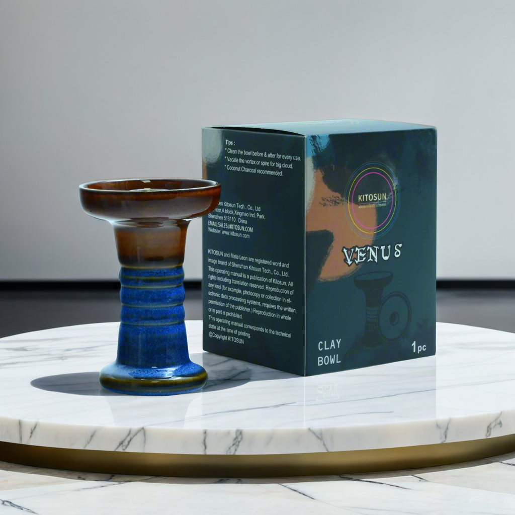 LuxuryBreezz Angullia Phunnel Hookah Bowl – Raw Clay