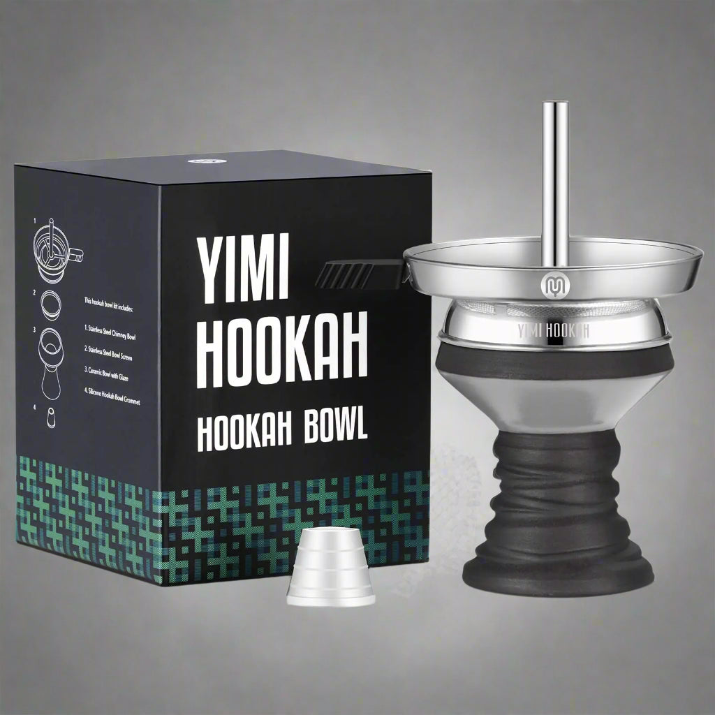 LuxuryBreezz Yimi Ceramic Hookah Bowl Kit