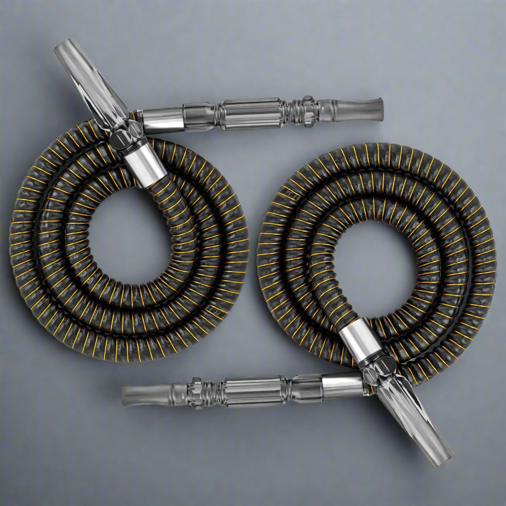 LuxuryBreezz 2-Pack Washable Hookah Hoses