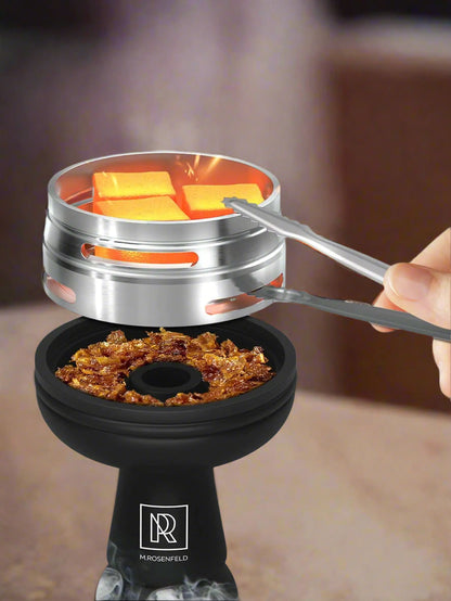 LuxuryBreezz Silicone Shisha Bowl & Tongs Set
