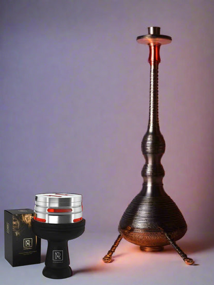 LuxuryBreezz Silicone Shisha Bowl & Tongs Set