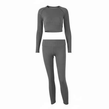 Ribbed Sculpt Long Sleeve Yoga Set