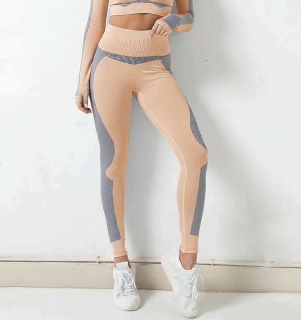 Seamless Zip-Up Fitness Jacket Set