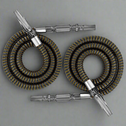 LuxuryBreezz 2-Pack Washable Hookah Hoses
